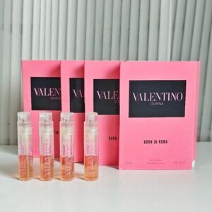 4 New Valentino Donna Born in Roma edp 0.04oz/1.2ml each Sample Spray